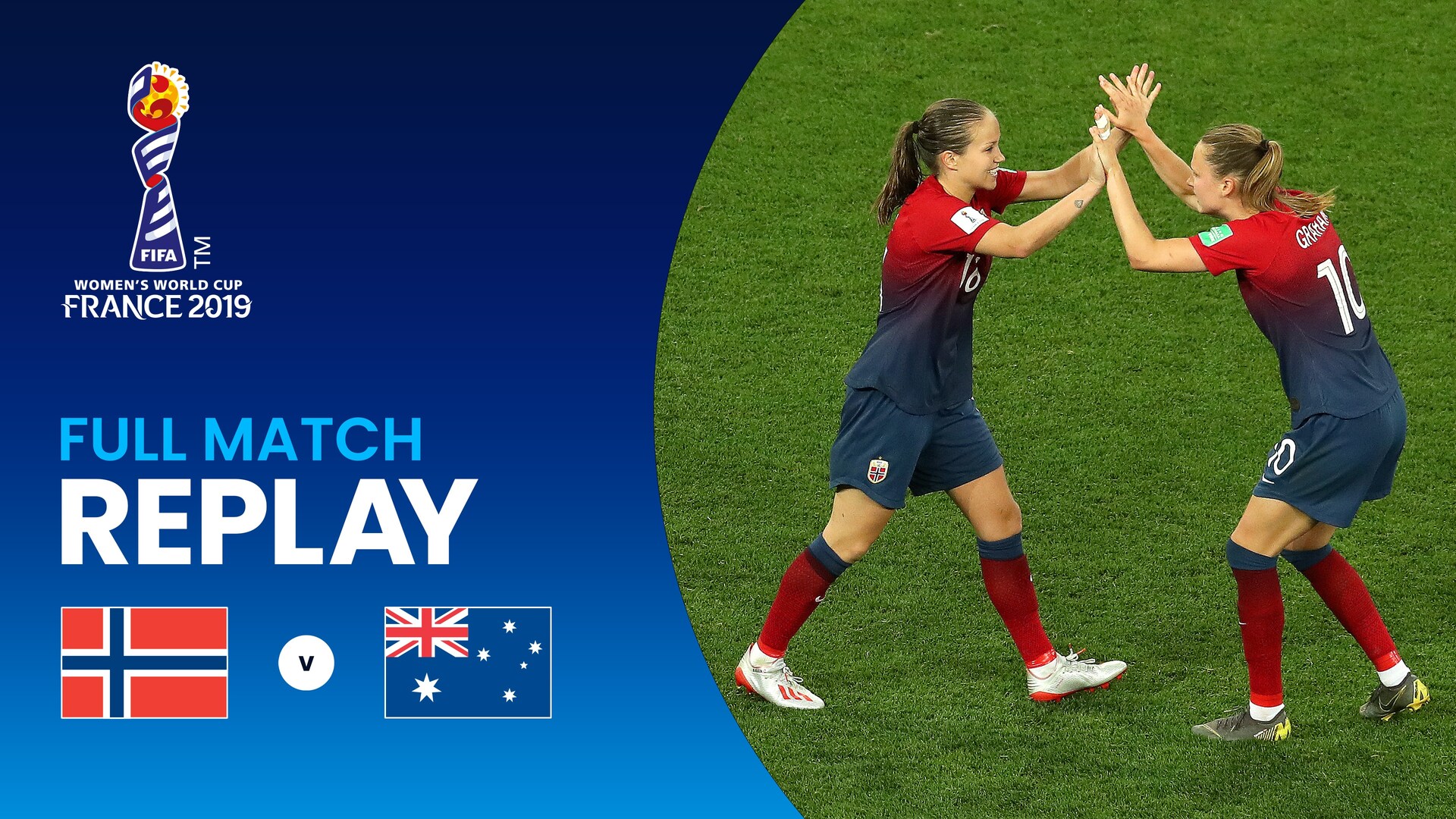 Norway v Australia - Round of 16 - FIFA Women's World Cup France 2019™ - Full Match Replay